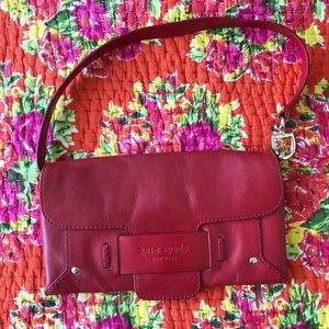 Red Kate Spade shoulder purse